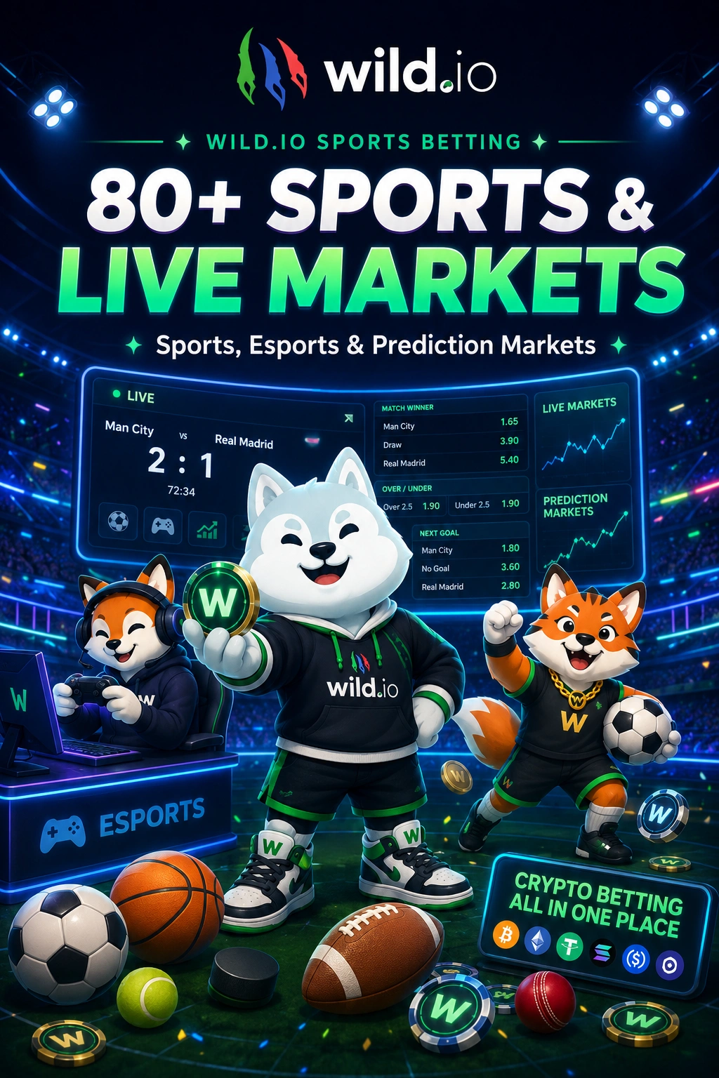 Live sports betting events and real-time odds